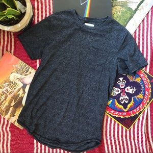 Dark Heather Grey Textured Tee